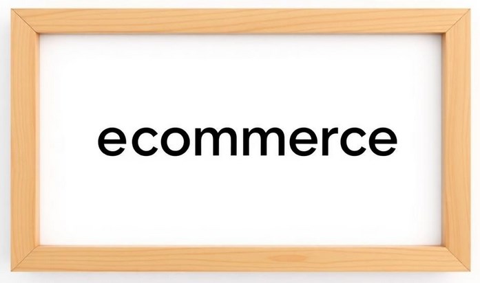ecommerce in bilderrahmen
