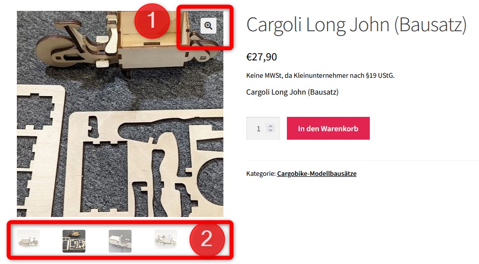 WooCommerce-Produktbilder