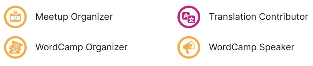 WordPress Contribution Badges