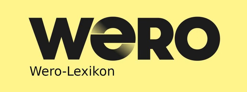 Wero-Logo mit Zusatz: Wero-Lexikon