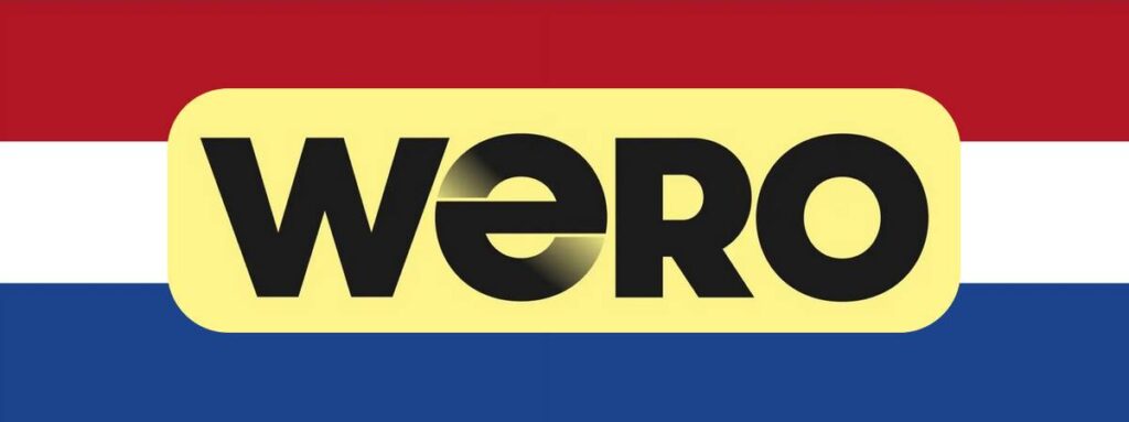 Wero-Logo vor Flagge der Niederlande