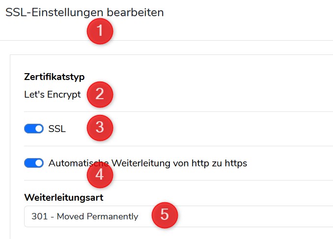 SSL-Einstellungen