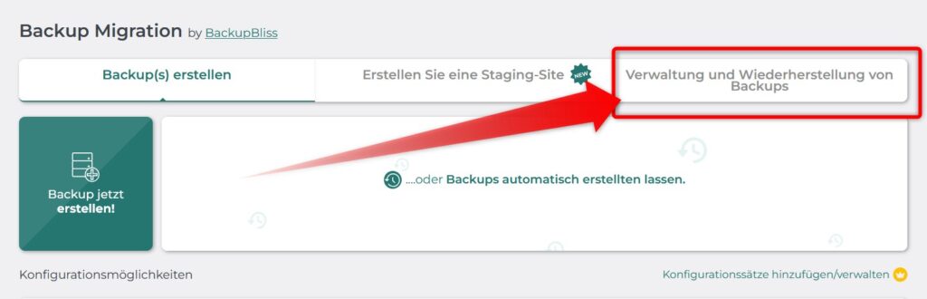 WordPress Backup: Wiederherstellung von Backups