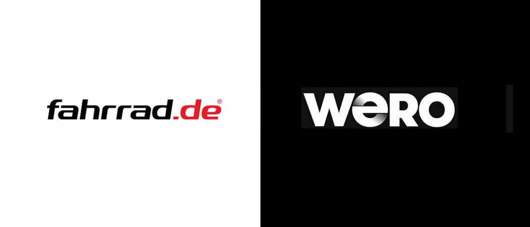 Logos von fahrrad.de und Wero