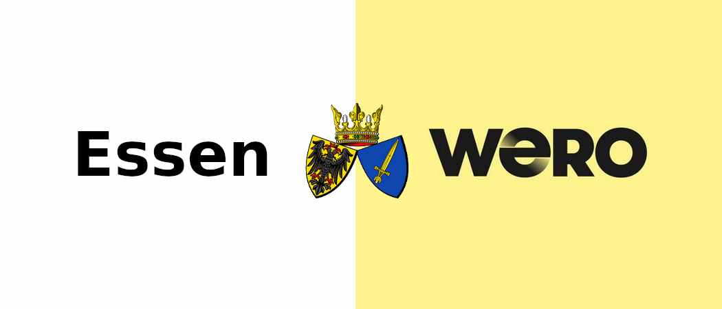Wappen der Stadt Essen und Wero-Logo