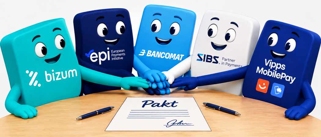 Bancomat + Bizum + Sibs + Vipps + Wero = ENP