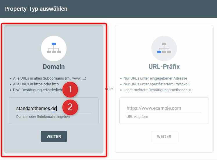 Google Search Console: Website wird  übder DNS verifiziert