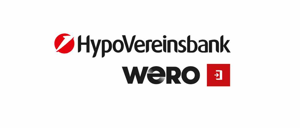 Schriftzüge von HypoVereinsbank und Wero